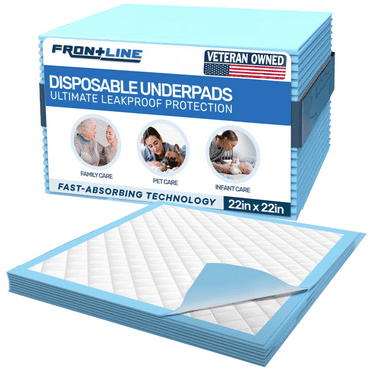 Disposable Underpads 22'' X 22'' Absorbent Potty Training Pet Baby Pee Pads