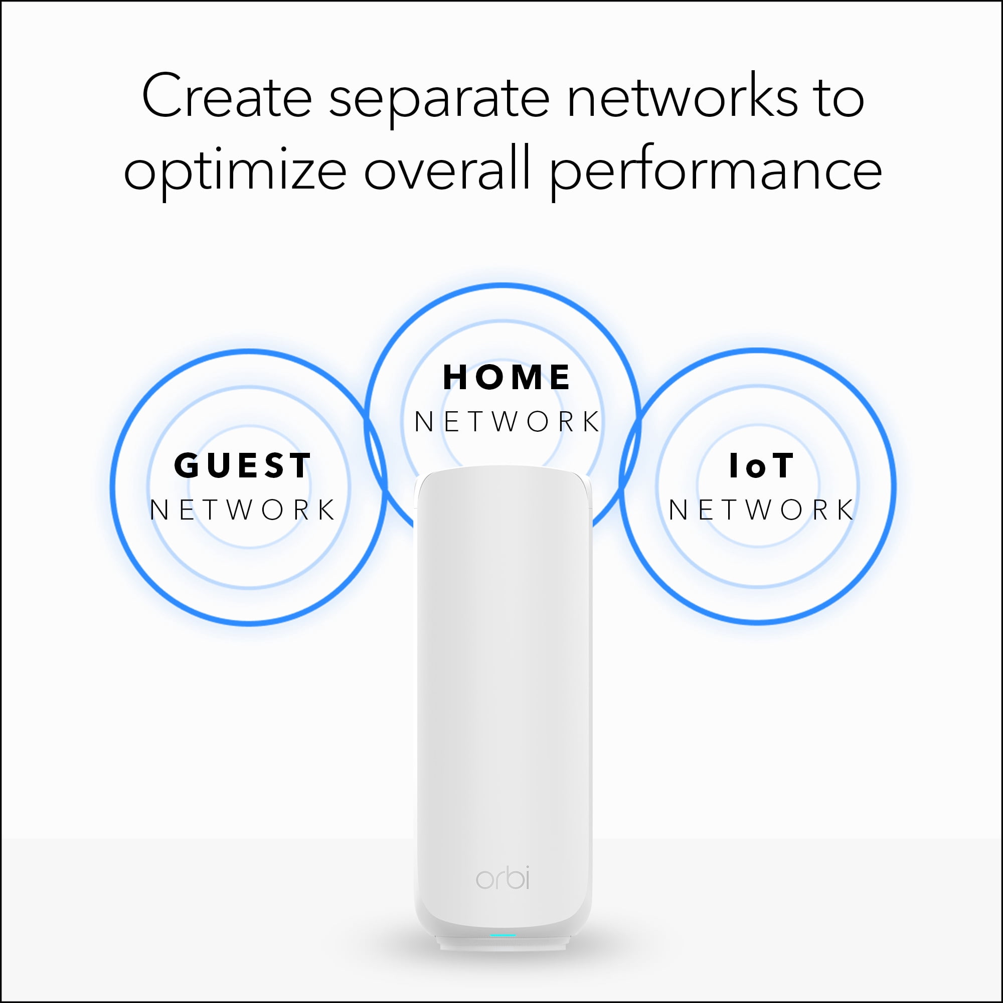 NETGEAR Orbi 260 Series Dual-band WiFi 7 Mesh Network System for Home (RBE262) – Wireless Router + 1 Extender, Security Features, 3.6 Gbps, Covers 3,500 sq. ft., 70 Devices, 2.5GB Internet Port