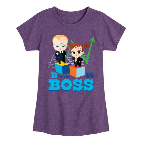 Boss Baby - B Is For Boss - Toddler & Youth Girls Short Sleeve Graphic T-Shirt