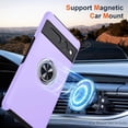 thumbnail image 5 of KOMI for Google Pixel 7 Pro Case, Slim Fit Case for Pixel 7 Pro with Invisible Ring Kickstand, [Military Grade Drop Tested] Dual Layer Shockproof Protective Phone Case for Pixel 7 Pro 6.7", Purple, 5 of 5