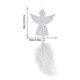 thumbnail image 2 of Colgante de pluma transparente Fiudx Decoraciones navideñas para árbol de Navidad, 2 of 6
