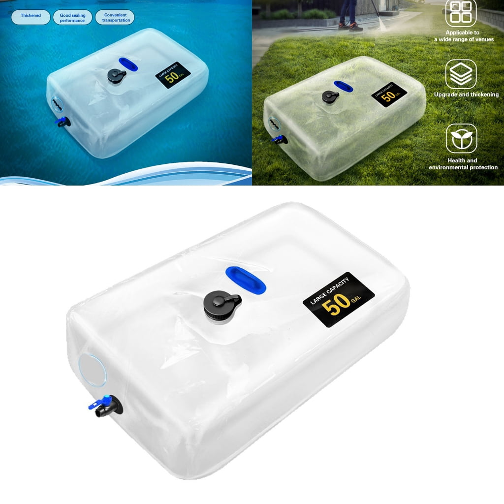Jesscasday 30/50/100GAL Camping Water Storage Bag Rainwater Bag Water Container Bag