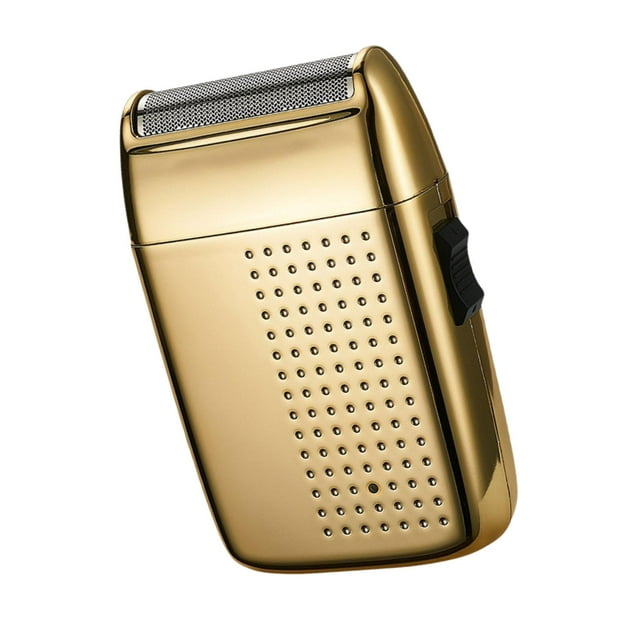 BELOVING Mini Rasoir Électrique Rasoir Barbe Sans Fil Compact pour le Camping de Bureau en Plein Air Or