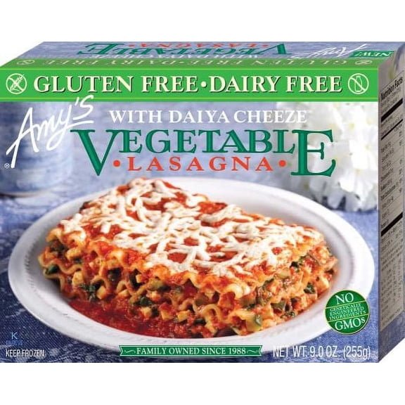 Amys Gluten Free Dairy Free Vegetable Lasagna, 9 Ounce - 12 per case.
