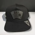 thumbnail image 2 of Poker Themed Adjustable Snapback Hat, Stylish Baseball Cap for Casino Lovers, Unique Streetwear for Men and Women, Perfect Party and Casual Outfit Accessory, 2 of 5