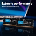 thumbnail image 2 of Crucial 128GB (2x64GB) DDR5 5600MHz CL46 SODIMM Laptop Memory Module Kit, 2 of 5