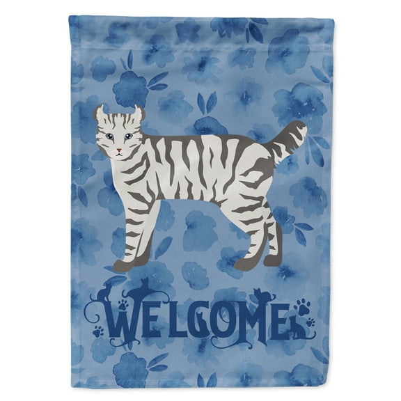 Carolines Treasures CK4897GF Highlander Lynx 2 Cat Welcome Flag Garden Size Small multicolor