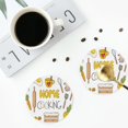 thumbnail image 5 of Disketp Home Cooking Funny Coasters,6 Pcs Leather Coasters With Holder, Perfect Housewarming Hostess Gifts,Protect Furniture From Water Marks Scratch And Damage, 5 of 9