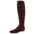 thumbnail image 3 of MeMoi Girls Checkerboard Plaid Opaque Tights - Girls - Female, 12-14, Black, 3 of 3