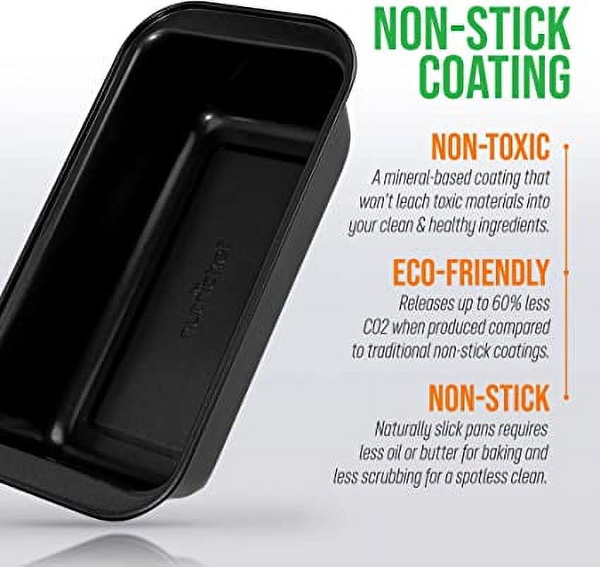 NutriChef Non-Stick Baking Pan, Black Carbon Steel Bake Pan, Commercial Grade Restaurant Quality Metal Bakeware