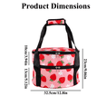 thumbnail image 6 of Numjaw Casserole Carrier for Hot or Cold Food, 12.8'' Double Decker Round Insulated Casserole Carrier Storage Bag with Carry Handles, for Trip, Party, Picnic,Floral#5, 6 of 7