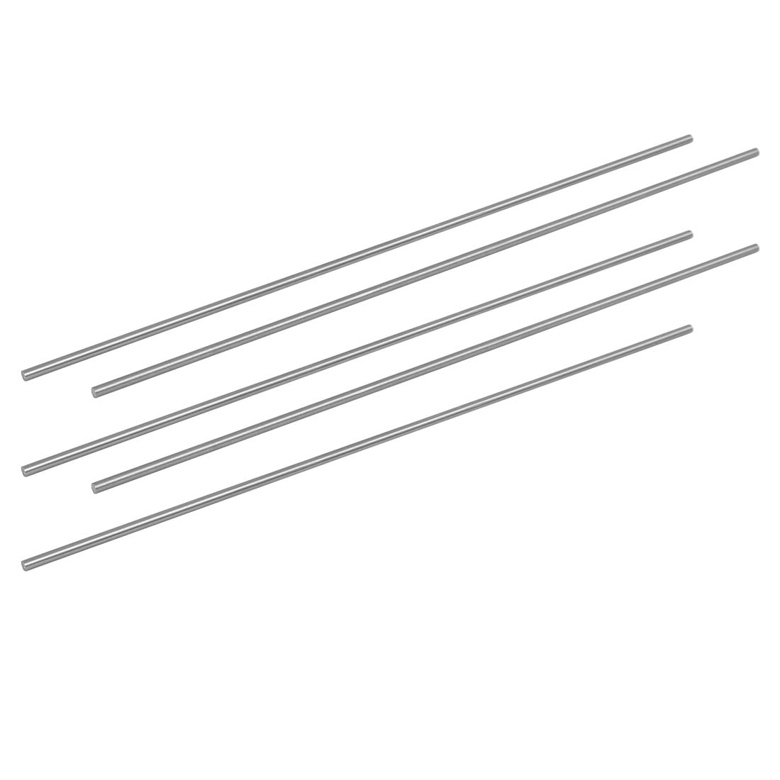 2.5mm Dia 200mm Length HSS Round Shaft Rod Bar Lathe Tools Gray