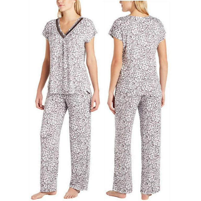 Midnight by Carole Hochman Womens 2 Piece Super Soft Pajama Set