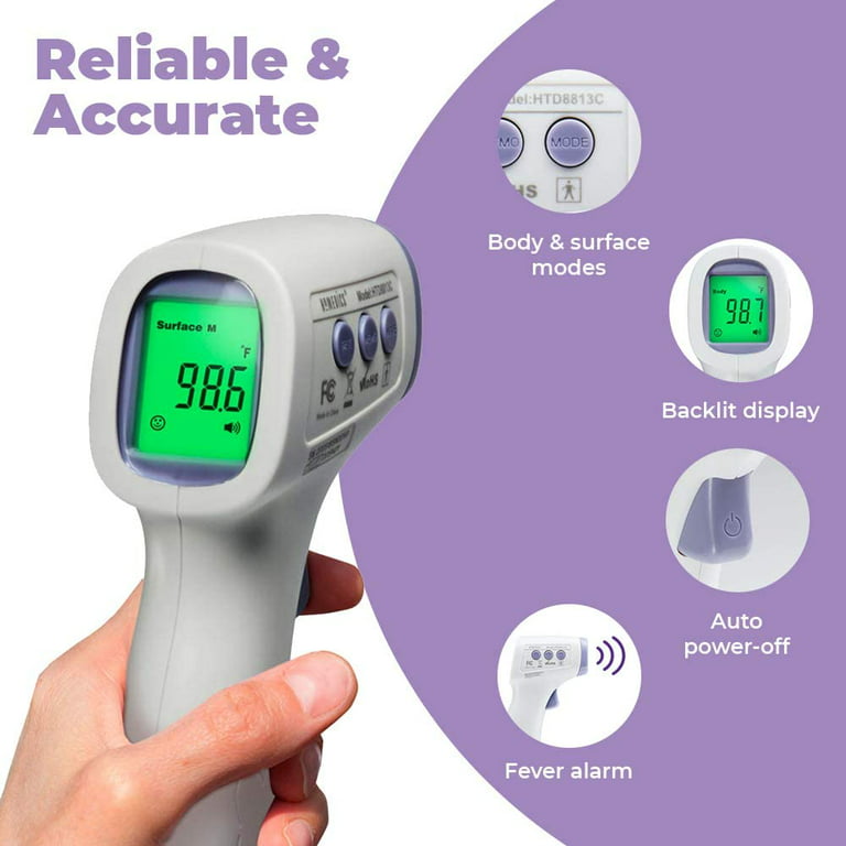 Digital Infrared Forehead Thermometer for Adults and Kids Baby Babies  Touchless Basal Thermometer No Touch Fever Instant Read Thermometers for  Humans