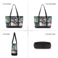 thumbnail image 6 of FORMRS Canvas Laptop Tote Bag for Women with 15.6" Computer Compartments Shoulder Handbag, Green Floral, 6 of 7