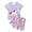 07-Light Purple, variant on oqasdz Girls Summer Outfits Casual Cartoon Horse Print Short Sleeve Shorts Set Comfortable For Toddler Kids Daily Wear Activities/7-8 Years