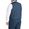 thumbnail image 2 of Synrgy by DXL Men's Big and Tall  Men's Big & Tall Performance Melange Suit Vest, Blue, 5XLT 5XLT, 2 of 4