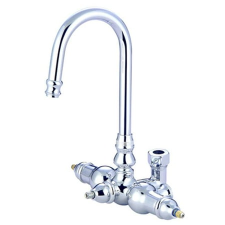Kingston Brass Abt200 1 Goose Neck Faucet With Back Outlet