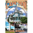 thumbnail image 1 of Cape May, New Jersey, Montage (36x54 Giclee Gallery Art Print, Vivid Textured Wall Decor), 1 of 3
