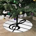 thumbnail image 2 of FMSHPON Musical Signs The Notes Xmas Christmas Tree Skirt Stand Mat for Holiday Party Decoration Indoor Outdoor 36 inches, 2 of 3