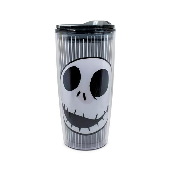 Vaso de viaje plateado Buffalo Disney Nightmare Before Christmas Jack Skull, 600 ml