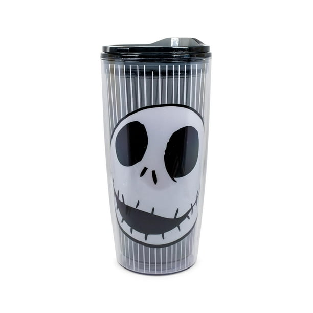 Vaso de viaje plateado Buffalo Disney Nightmare Before Christmas Jack Skull, 600 ml
