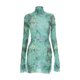 thumbnail image 2 of Vestido transparente de malla para mujer, vestido corto ajustado elegante, ajustado, ajustado, vestido de fiesta para discoteca, 2 of 6