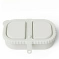 thumbnail image 3 of Portable Silicone Double Compartment Seasoning Box, Sauce Box, Lid, Silicone Snack Box, Household Outdoor Small Tool, 3 of 10
