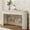 Champagne White, variant on HIUU black console table for entryway,fluted console table with drawers,oval entryway tables narrow