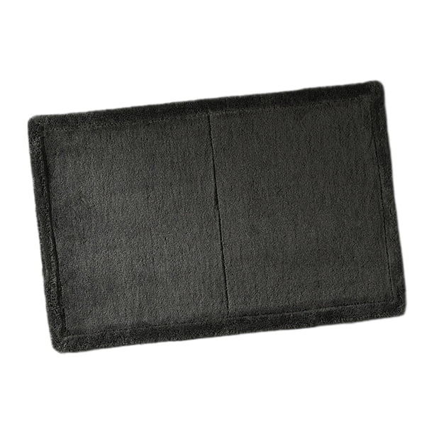 Alfombra antideslizante para baño perfecl Alfombra lavable a máquina 60 cm x 40 cm Gris profundo