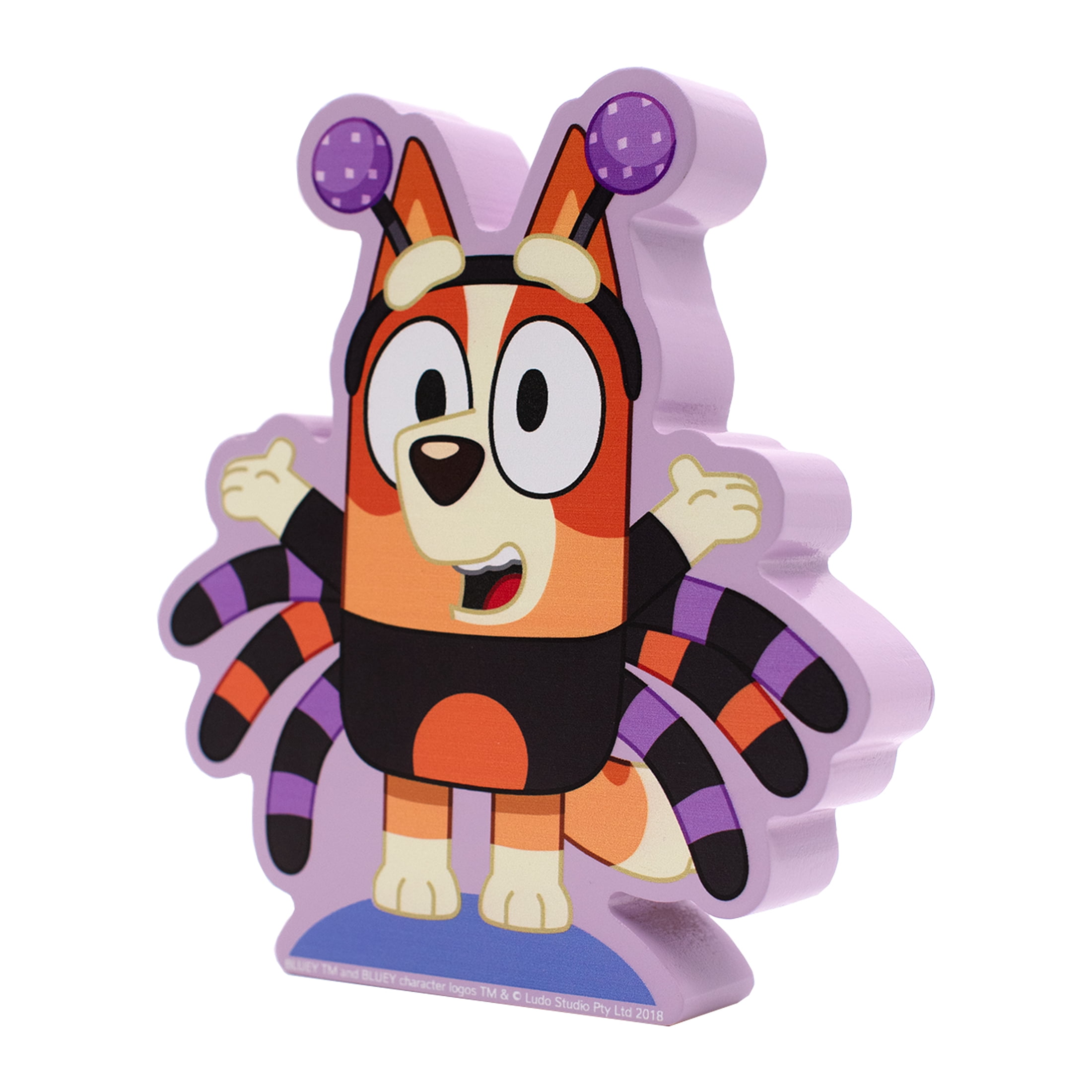 Bluey's Halloween Bingo Spider Costume Wooden Collectible Tabletop Décor, by Ruz