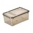 thumbnail image 1 of Caja de alimentación para reptiles, caja de cría de serpientes, terrario transparente, jaula de hábitat animal para animales pequeños de hámster Gecko negro Yinane Caso de cría de reptiles, 1 of 8