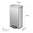 thumbnail image 2 of Bote de basura EKO Madison Acero Inoxidable 30 L Con tapa y pedal EK9361MMT-30L, 2 of 7