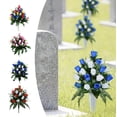 thumbnail image 5 of Resilient Stunning Synthetic Bouquets for Tombstones, Tribute Displays & Celebration Accents featuring 24 Heads & Crafted Parts for Yard Fences, 5 of 8
