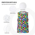 thumbnail image 3 of Sikiie Colorful Easter Eggs1 Basketball Jersey Reversible Men's Mesh Athletic Sports Shirts Training Practice S-4XLMedium, 3 of 6