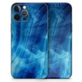 thumbnail image 5 of DesignSkinz Vivid Agate Vein Slice Blue V10 Full-Body Skin Decal Wrap Cover for iPhone SE, 5 of 9