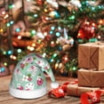 thumbnail image 6 of Fuzoiu Bunny And Rose Print Santa Hat Christmas Hat for Adults,Santa Hats with Pompom, Unisex Xmas Holiday Hat for Christmas New Year Festive Party Supplies, 6 of 6