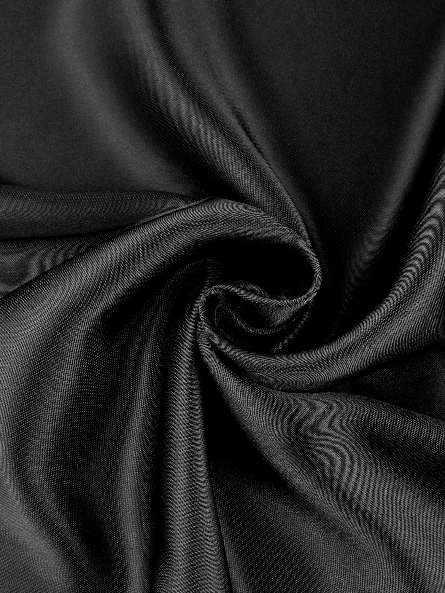 DARING DIVA Women's Racerback Adjustable Spaghetti Strap Satin Nightgown L Black