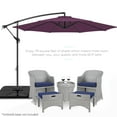 thumbnail image 2 of Best Choice Products 10ft Offset Hanging Outdoor Market Patio Umbrella w/ Easy Tilt Adjustment - Amethyst Purple, 2 of 7