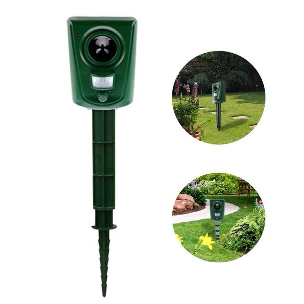 Ultrasonic Animal Pest Repeller Outside Battery Powered Waterproof