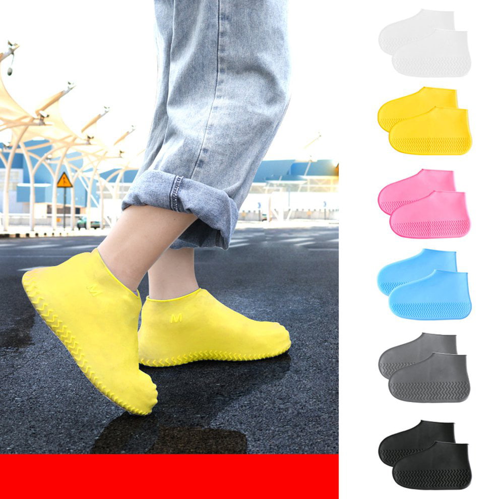 Silicone Waterproof Shoe Cover Outdoor Rainproof Hiking Skid-proof Shoe Covers 