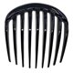 thumbnail image 1 of Peineta lateral Camila Paris CP2873, pequeña, redondeada, negra, con trenza francesa, pinzas de fijación fuerte para moño, accesorio antideslizante para niñas, fabricado en Francia., 1 of 1