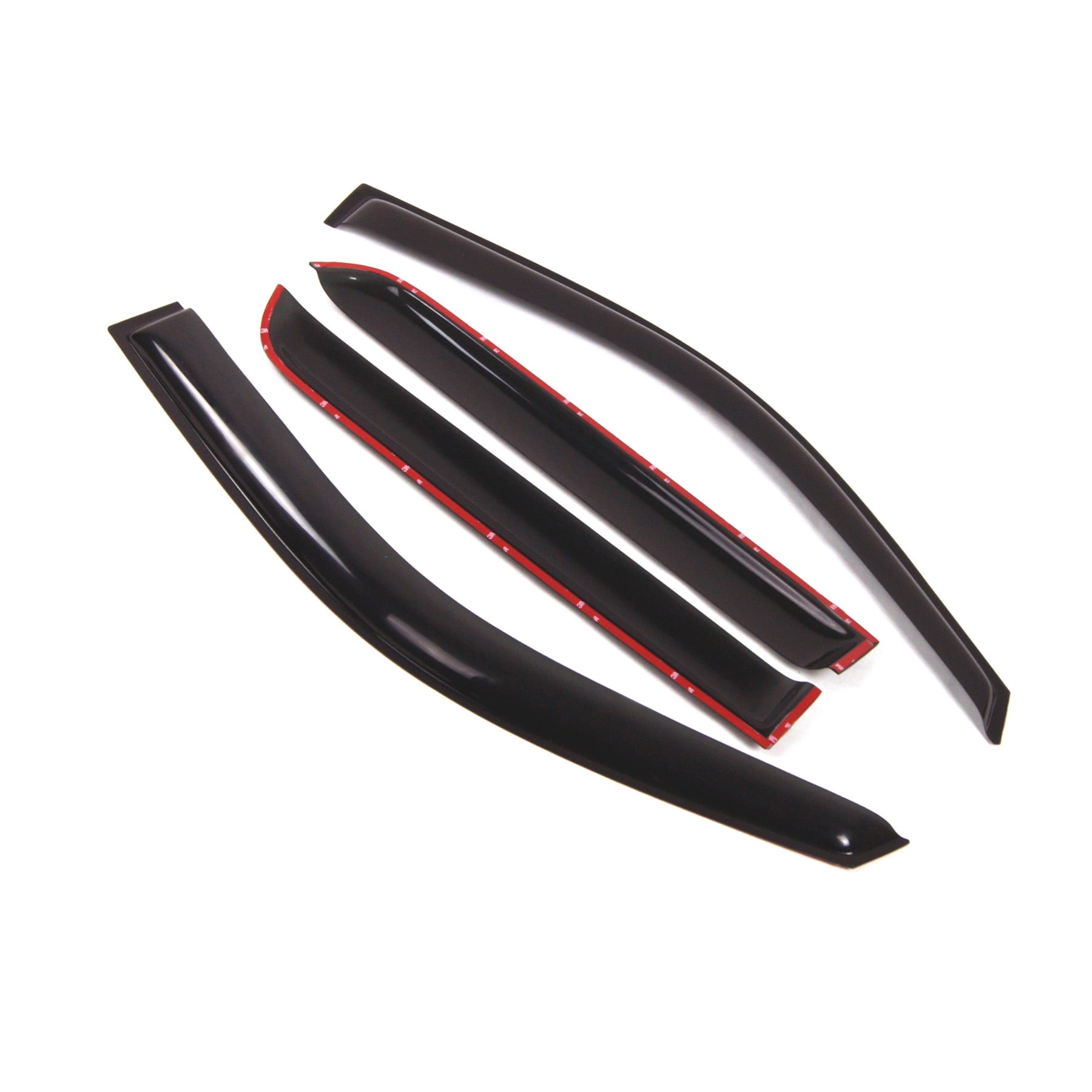 4pcs Dark Smoke Out-Channel Visor Rain Guards For Cadillac Escalade 2007-2014