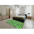 thumbnail image 5 of Ahgly Company Machine Washable Indoor Round Transitional Green Area Rugs, 5' Round, 5 of 7