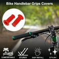 thumbnail image 2 of Cubiertas de empuñaduras de manillar de bicicleta Unique Bargains de 85 mm de largo, ligeras, protectores de empuñaduras de extremo de bicicleta, rojas, 1 par, 2 of 6