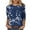Multicolor 07, variant on DeHolifer Womens Tops 3/4 Sleeve Crewneck Casual Printed Comfy Lightweight Summer Tee Tops Multicolor XL