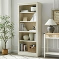 thumbnail image 2 of VAUXHILL & CO. Halston Standard Bookcase, Adjustable Shelving Unit, Cream, 2 of 10