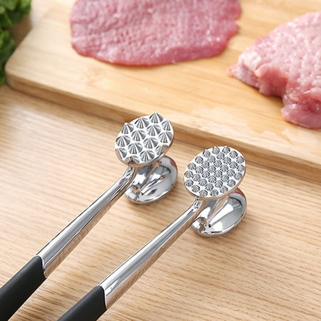 

amousa Double-Sided Meat Tenderizer Metal Meat Hammer Household Loose Meat Hammer