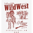 thumbnail image 5 of Wild West Cowboy Adult White Crew Neck Short Sleeve Tee-Medium, 5 of 6