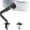 Black, variant on Heavy Duty Single  Arm - Fully Adjustable  Mount for 17"-40" Ultrawide Screens up to 26.4 lbs with Clamp/Grommet Desk Mount and USB A/C, 75/100 Vesa Mount, Black